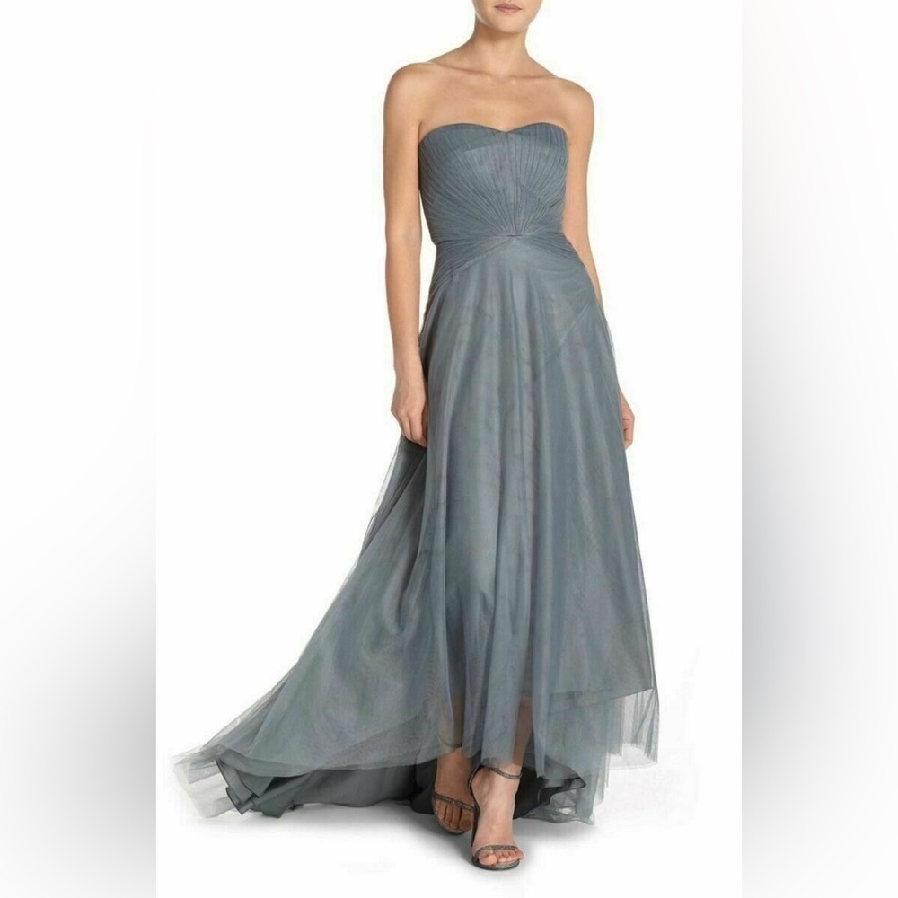 Monique Lhuillier Elegant Gray Dress
